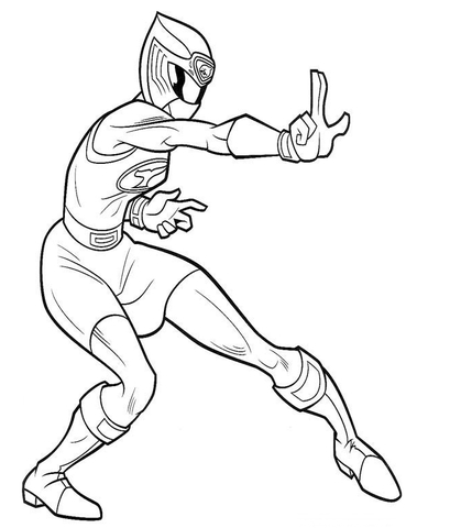 Ranger Pink  Coloring Page